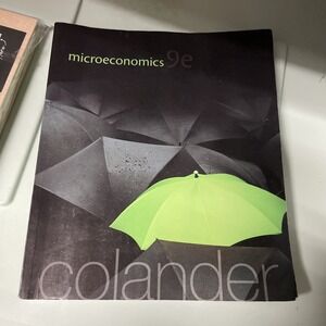 Microeconomics by David C Colander
